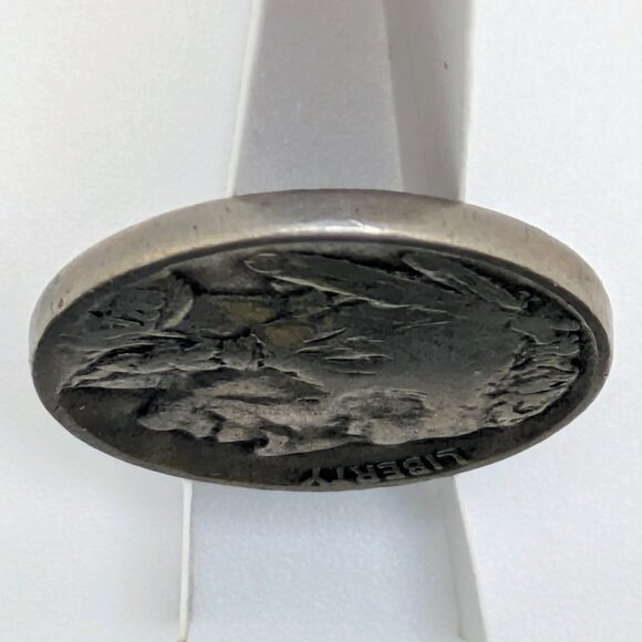 1927 - D Buffalo Nickel Two Feathers error Indian Head 5 Cent Coin Collectible - Picture 5 of 6